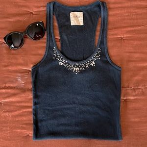 Hollister beaded racer back tank ☀️